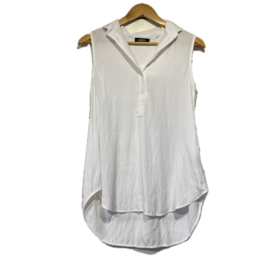 Mela Purdie Womens Short Sleeve Top White Size 6