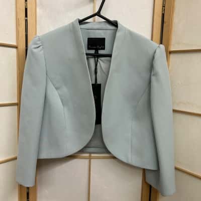 New With Tags PHASE EIGHT  Women’s  Size UK14 Leanna Jacket/ Cropped Jacket Teal Smoke