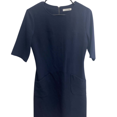 Lacoste Womens  Size 38 Bodycon Dress Navy Blue 