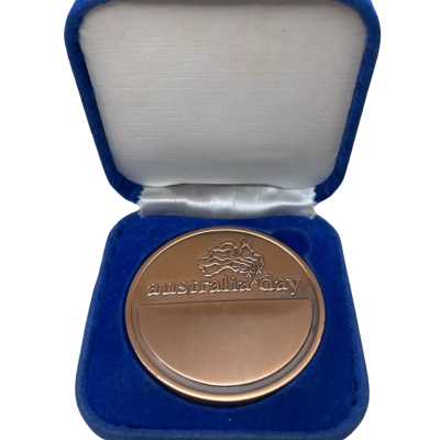 Australia Day Copper Achievement Medallion 