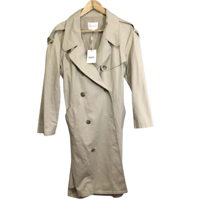 Elka Collective Womens  Size 8 Trench Coat Khaki 