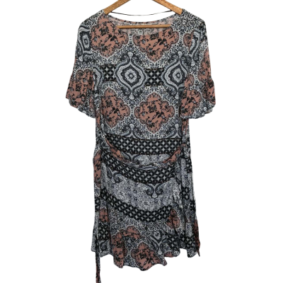 BNWT  Jag  Size 10  Wrap Dress Multicoloured 