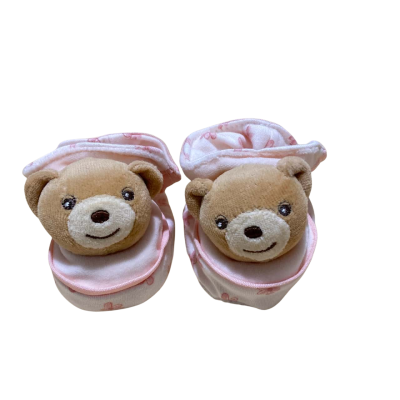 Kaloo Toddler Bear Slippers Pink  