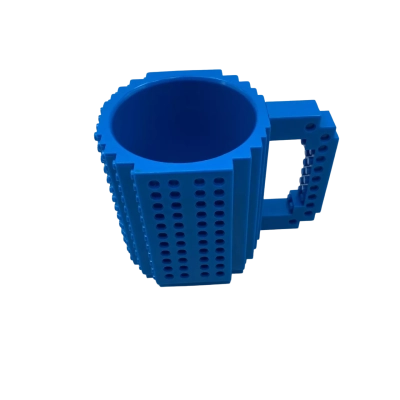 BLUE Build-on Brick Mug