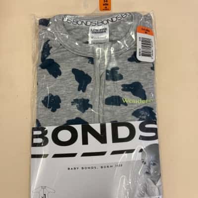 Bonds Baby Kids  Size 00 Jumpsuit Blue / Grey 
