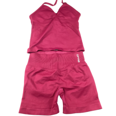 DFYNE Top & Bike Shorts - Pink Size XS 