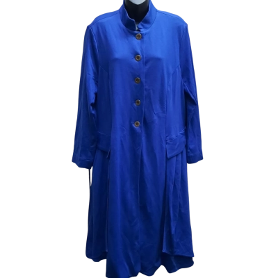 New With Tags TAKING SHAPE Size 12 Ponte Sienna Riding Jacket in Blue Iris