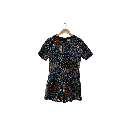 MONIKA FORSBERG + Gorman Womens  Size 10 Short Sleeve Playsuit Multicoloured / Pattern 