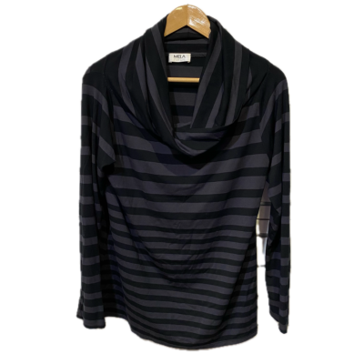 Mela Purdie Womens top Size 16 Black  / Grey / Striped 