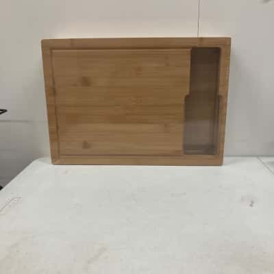 Carla Home Large Bamboo Cutting Board W/Containers