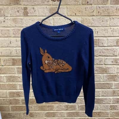 Princess Highway Womens  knitted sweater featuring a deer graphic Size 8 