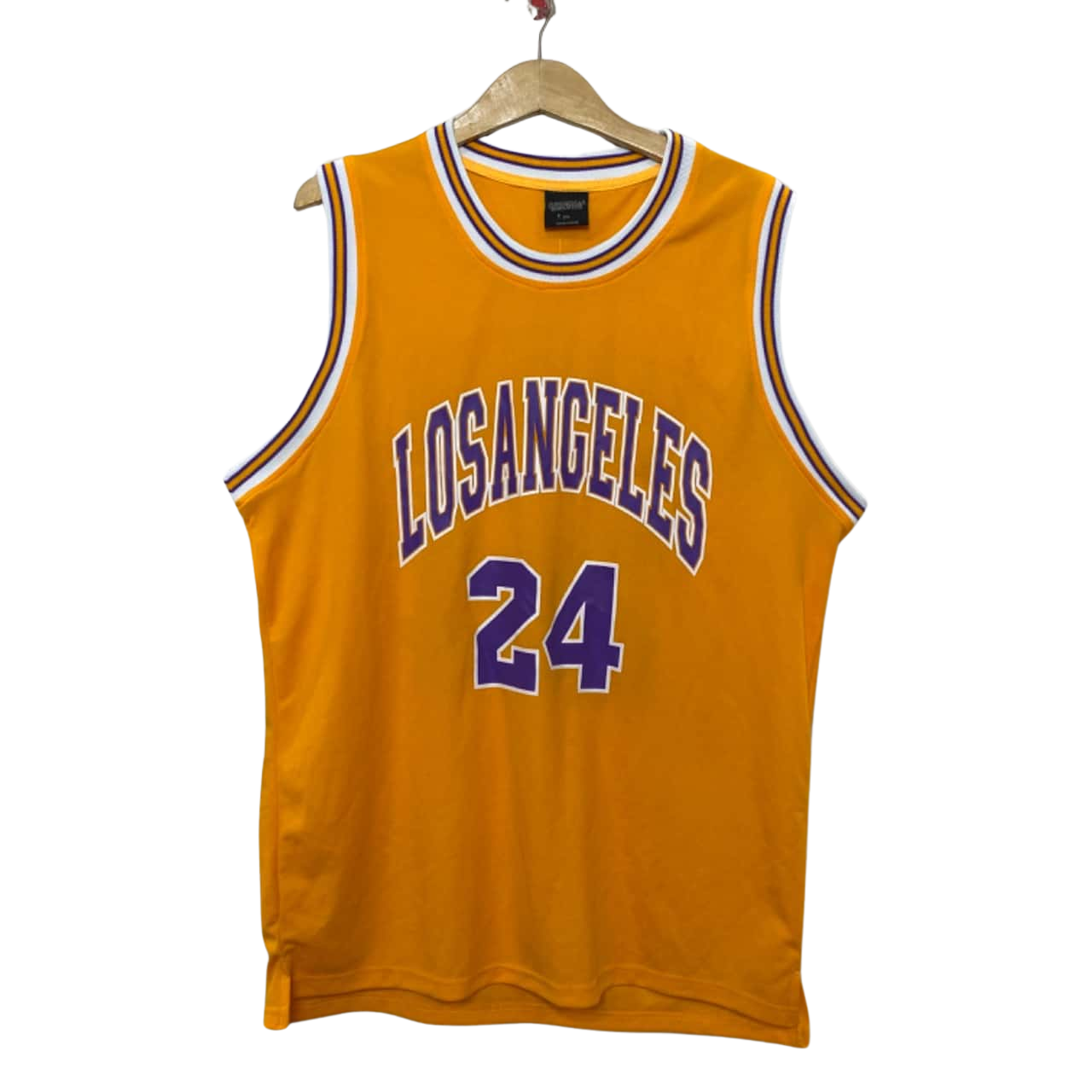 Men’s Original Deluxe Size XXL Yellow Los Angeles 24 Jersey
