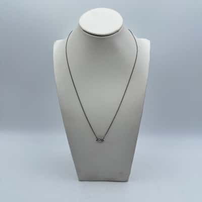 Pandora S925 ALE Infinity Necklace With Clear Stones
