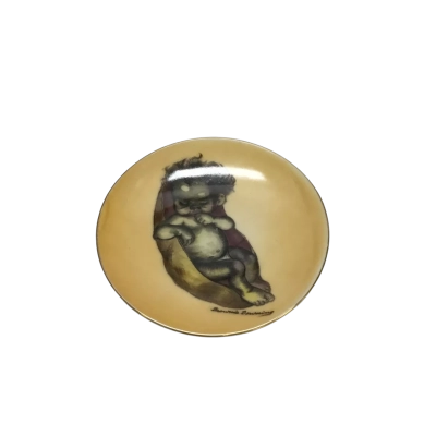 Vintage Brownie Downing “Baby Tinka” Small Plate - Mid Century