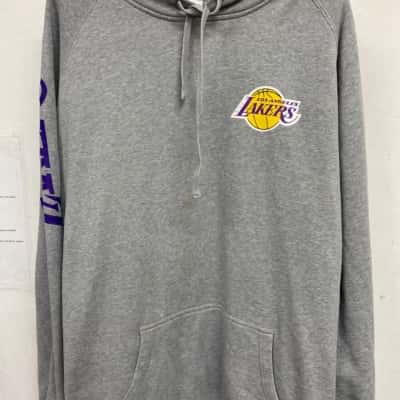 LA Lakers NBA Mens  Size XL Hoodie Grey 