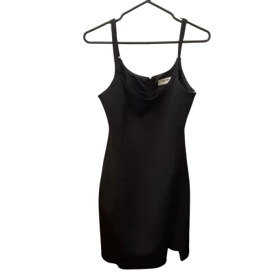 Womens First MŚE Size L Midi Dress Black  