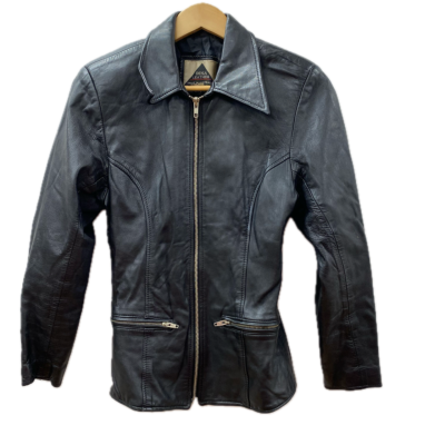  Desa Unisex Size S Black Leather Jacket 