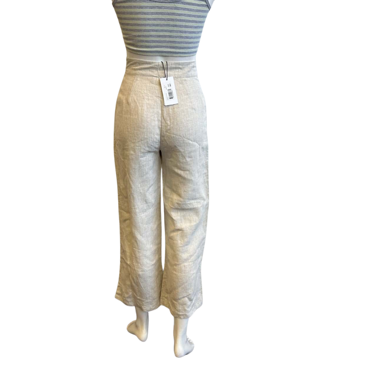 European Linen Straight Leg Pant 6578