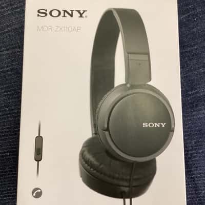 Sony MDR-ZX110APB Sound Monitoring On-Ear Headphones (Black)