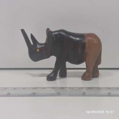 Wooden Rhino HandMade Carved Wooden 