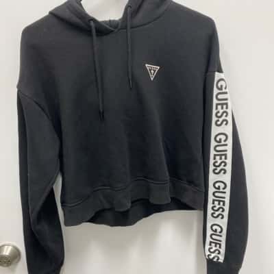 Guess Womens  Size L Hoodie Black  
