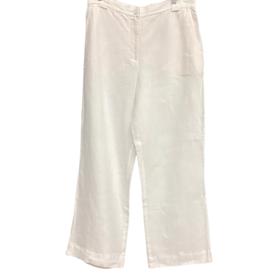 Oroton Womens  Size 14 Wide Leg Pants Cream 
