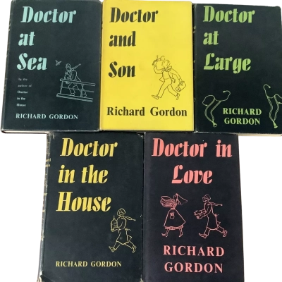 Five Vintage Hardback Books by Richard Gordon 