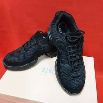 Womens Black  Bloch mesh lace clasic boost dance shoe