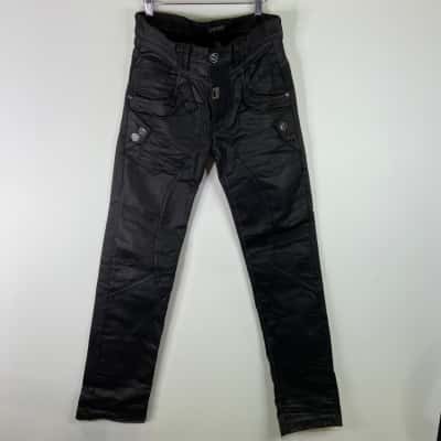 JNRC Men’s Black Denim Pants – Size 31, Stylish & Unique