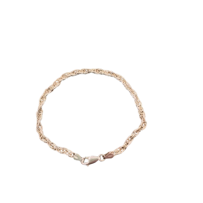 Sterling Silver Rope Bracelet 