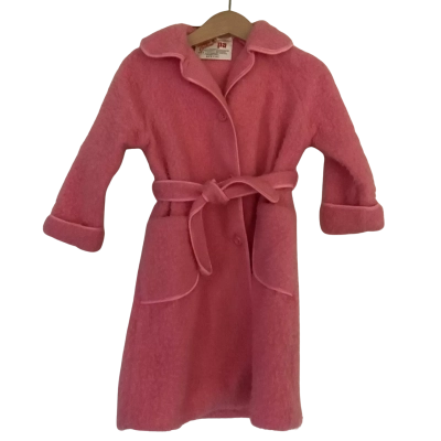 Vintage* Snappy Creations. Pink Sherpa Dressing Gown    Size 2   
