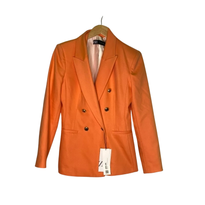 Zara Womens  Size L Sports Coat Orange 