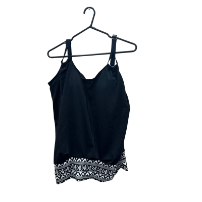 Fullfitall swimsuits swimtop black size 18