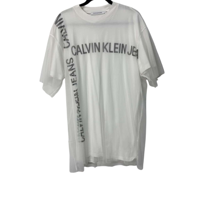 Calvin Klein Womens  Size S Midi Dress White 