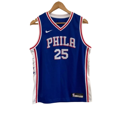 Nike Dri Fit / NBA Philadelphia 76ers Mens  Size L Athletic Tank Top Blue / Red / White 