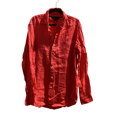 Ralph Lauren Womens  Size L Long Sleeve Shirt Watermelon