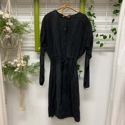  Ecology for Eco D Womens  Size 14 Midi Dress Black  