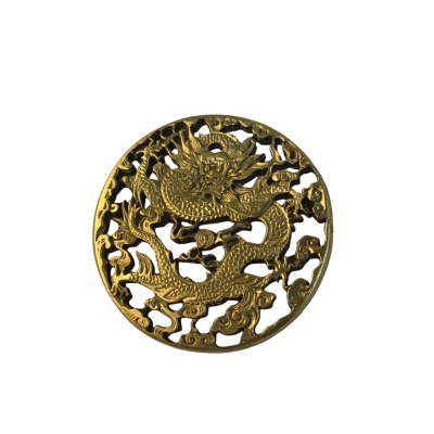 Gold Tone Dragon Brooch MFA