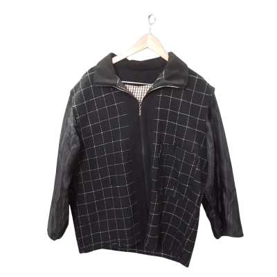 Hugo Boss Mens Size XL Front Zipper Black  