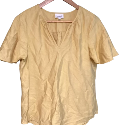 Seed Heritage top  Size 10 Gold 