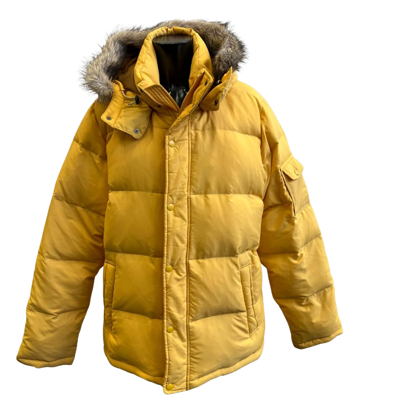 Uniqlo Mens Size XL Puffer Down Jacket Yellow(s)