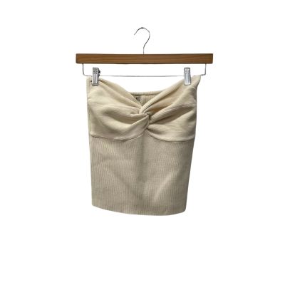  Dissh Anika Twisted Cream Knit Top Size 16