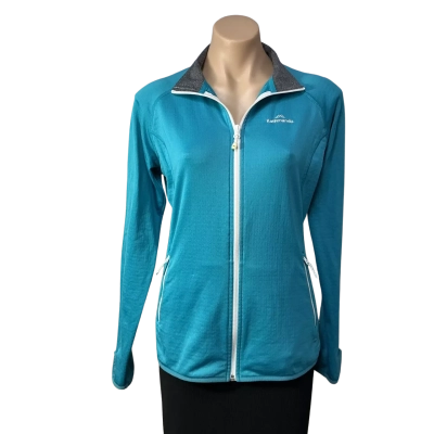 Kathmandu Altica100 Womens Size 12 Pale Blue Zip Front Jacket