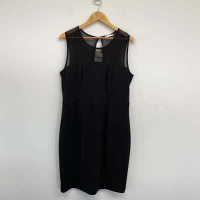 Target Black Figure Support Mesh Sleeveless Mini Dress  Size 18 