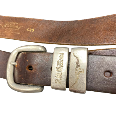 R.M. Williams Men's Leather Belt - Size 42/107 - Brown 