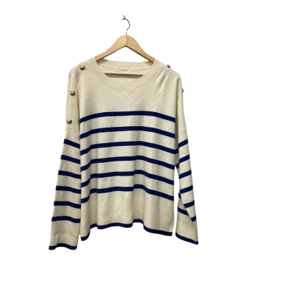 Sussan Womens  Size XXL Jumper Blue / Cream 