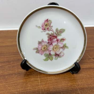 Vintage Schumann Arzberg Wild Rose trinket dish