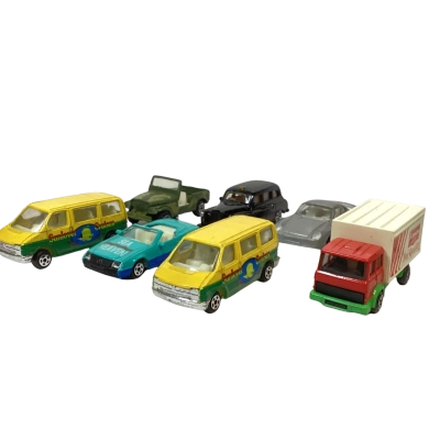 Vintage Toy Cars (Set of 7) 