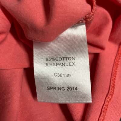 Womens Guess  Size L Singlet Top Pink  / Silver 