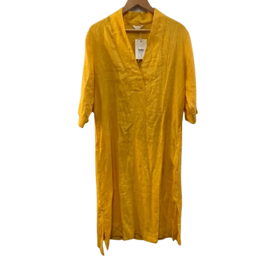 BNWT Adrift Womens  Size L Mustard Tunic Dress RRP $269.00 